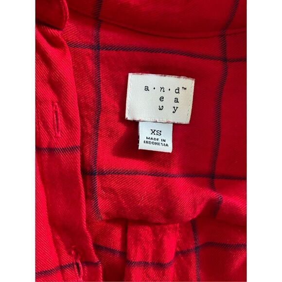 A new day XS plaid flannel button up shirt - Picture 2 of 3